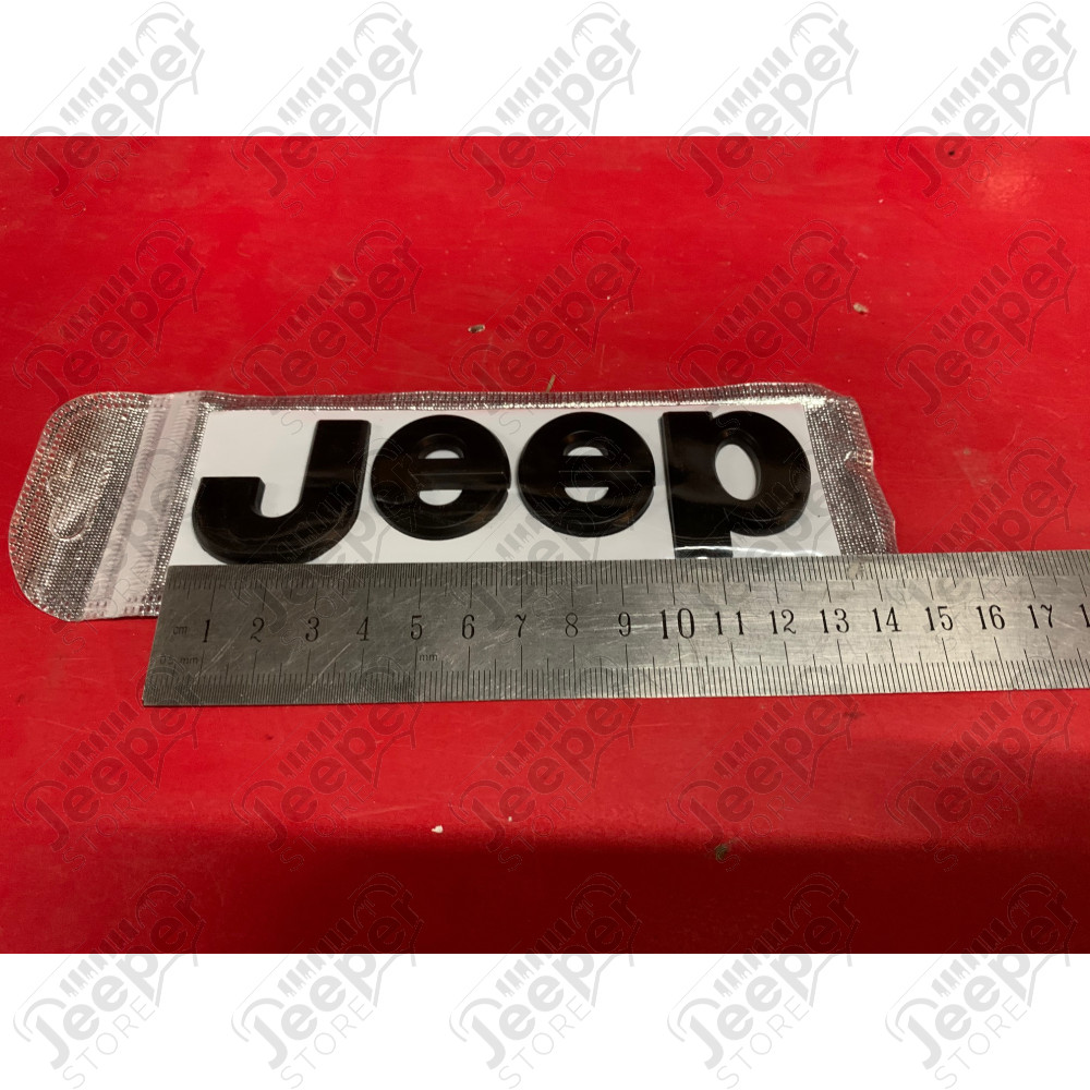 Logo JEEP - Emblème noir pour carrosserie- ST-T671-3