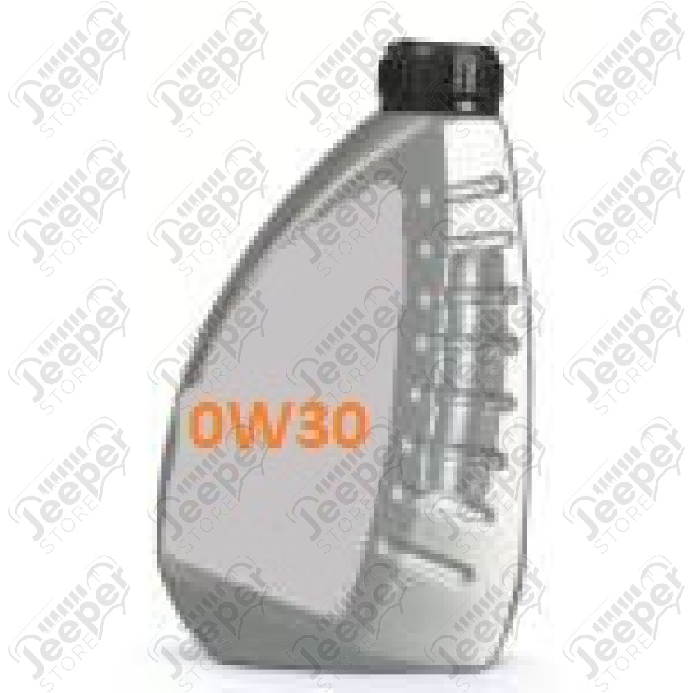 Huile moteur 0W30 (bidon de 1 litre) pour Jeep Wrangler JL et Renegade BU