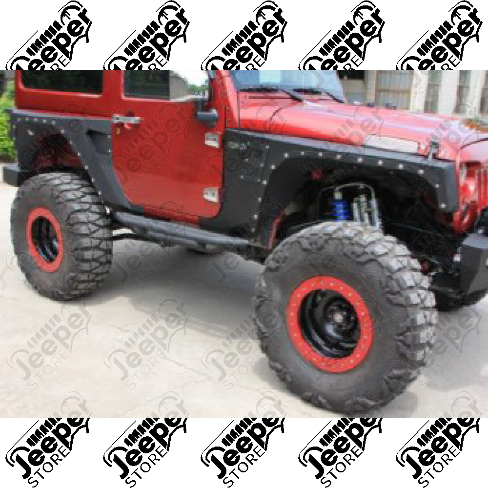 Kit marches pieds acier tubulaire pour Jeep Wrangler JK (2 portes)