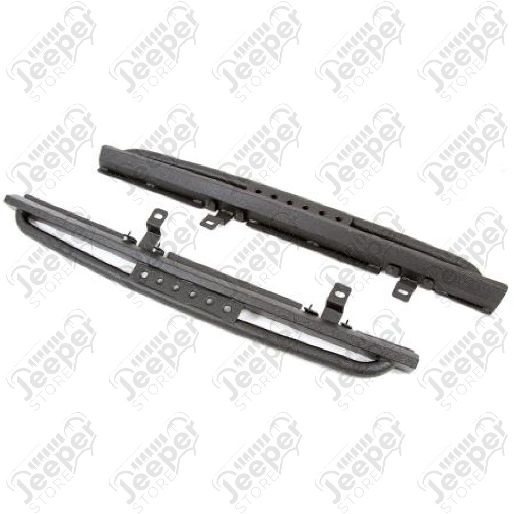 Kit de protections et marchepieds noir - Jeep Wrangler JK (2 portes) - SB76638