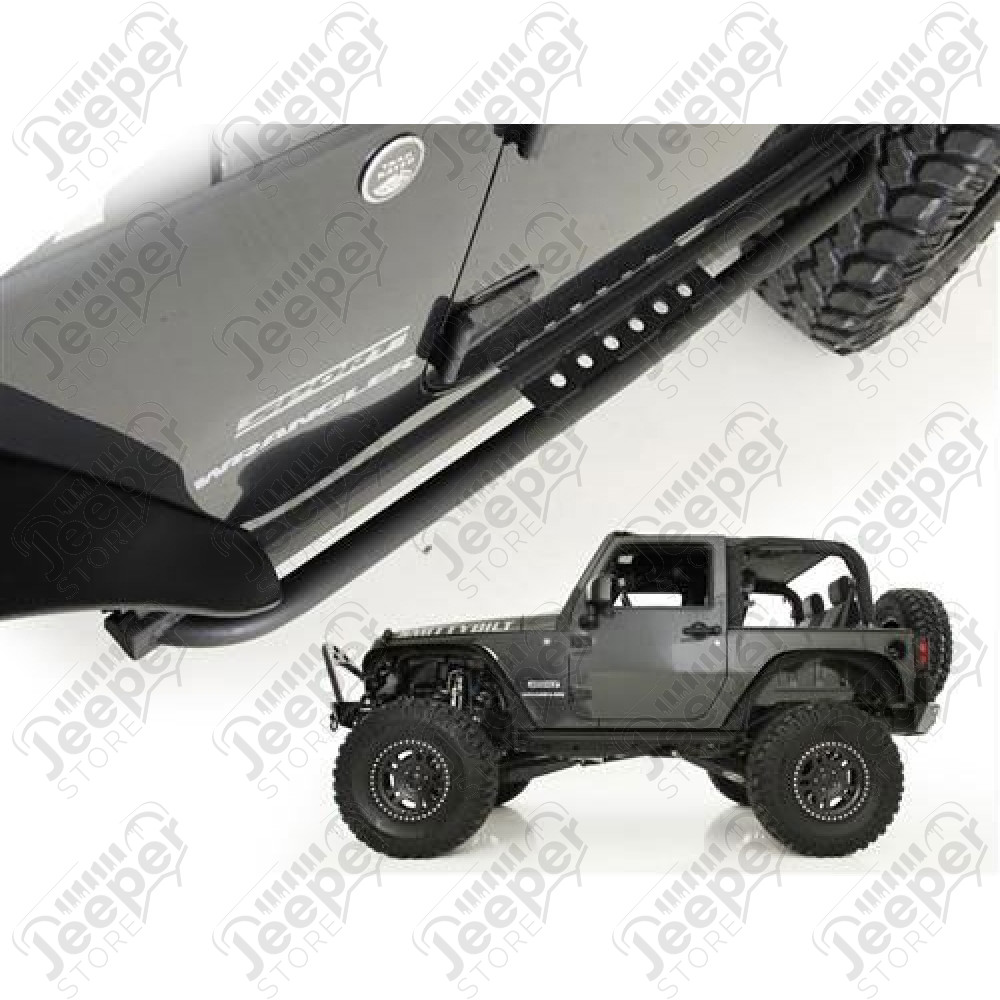 Kit de protections et marchepieds noir - Jeep Wrangler JK (2 portes) - SB76638