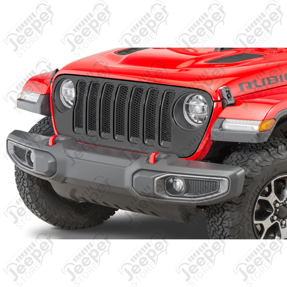 Calandre plastique noir satin version Rubicon Jeep Wrangler JL 