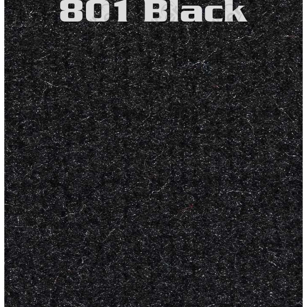 Moquette d'intérieur noire pour Jeep Wrangler JK Unlimited (4 portes) phase 2