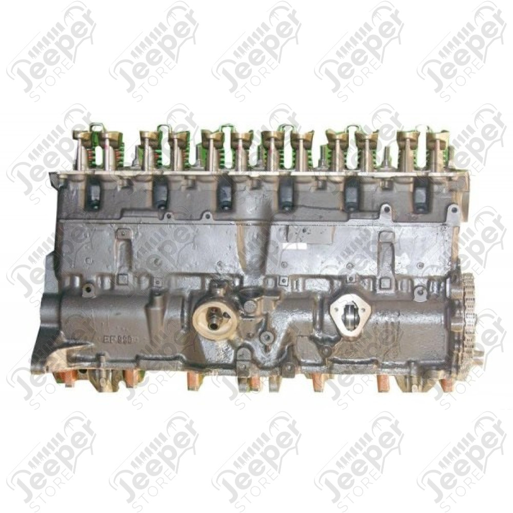 Moteur complet nu 4.2L 258cui Wrangler YJ Moteur Réusiné: Remise à neuf est un processus d'usine où les pièces d'origine du moteur de la voiture et de composants sont complètement démontés . Pièces d'usure sont remplacées , le reste soigneusement nettoyé
