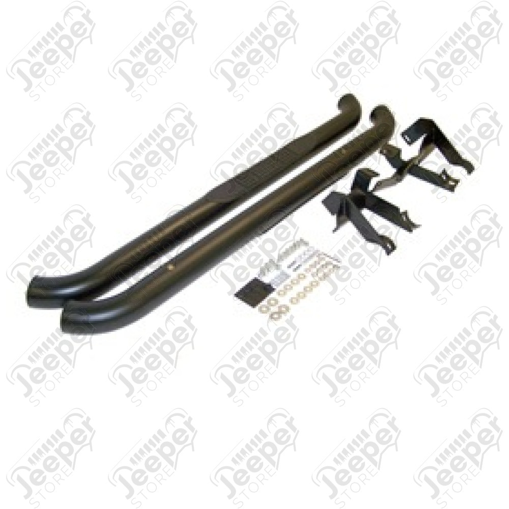 Kit de marchepieds tubulaire noir - Jeep Wrangler JK (2 portes) - NB30062
