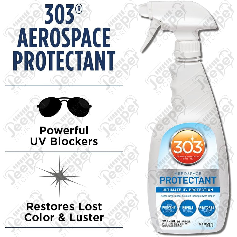 Nettoyant et protecteur GoldEagle 303 (473ml) pour bâche, capotage, pneu, ... pour Jeep