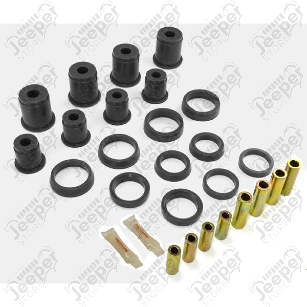 Suspension Control Arm Bushing Kit, Front, Black; 84-01 Cherokee XJ