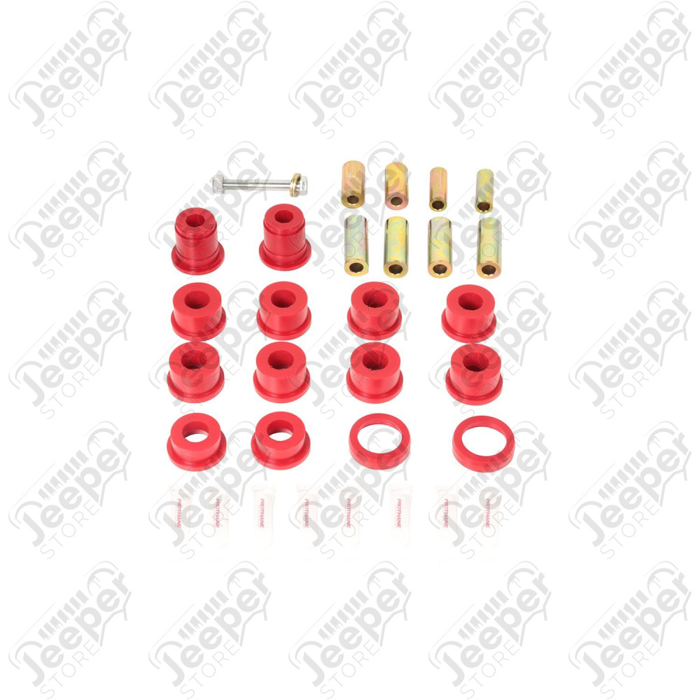 Suspension Control Arm Bushing Kit, Front, Polyurethane; 07-18 JK/JKU