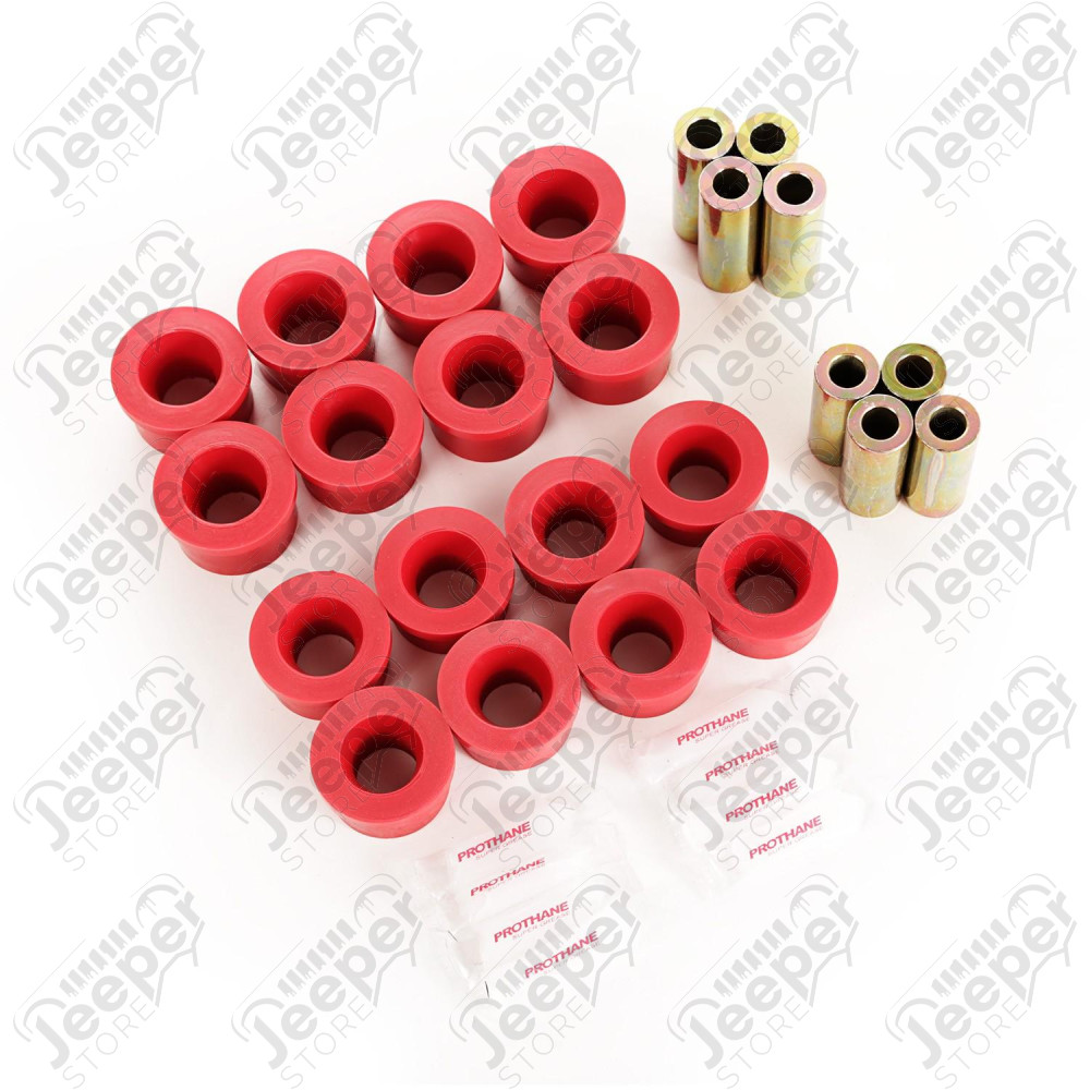 Suspension Control Arm Bushing Kit, Rear, Polyurethane; 07-18 JK/JKU
