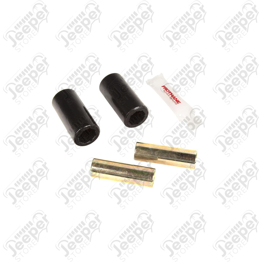 Suspension Leaf Spring Shackle Bushing Kit, Black; 55-75 Jeep CJ5
