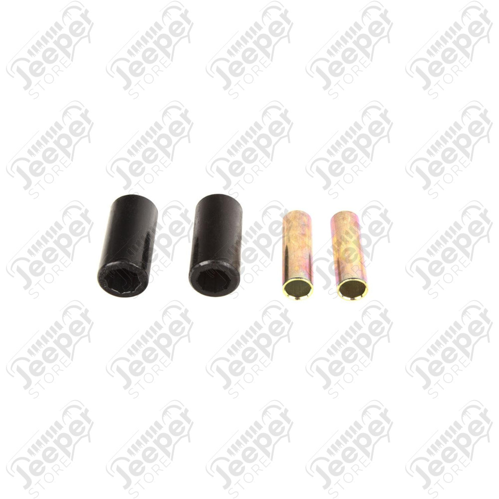 Suspension Leaf Spring Shackle Bushing Kit, Black 55-75 Jeep CJ5