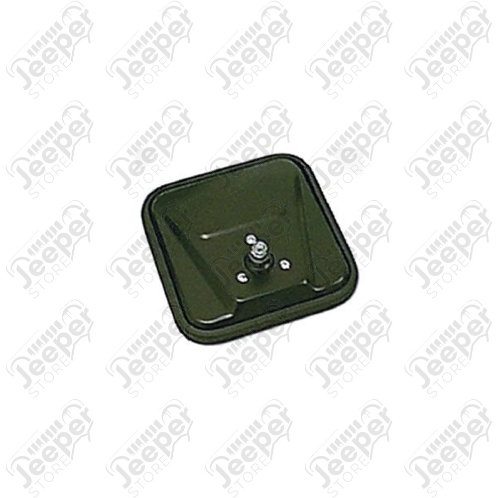 Door Mirror Head, CJ-Style, Black; 55-86 Jeep CJ5/CJ6/CJ7/CJ8