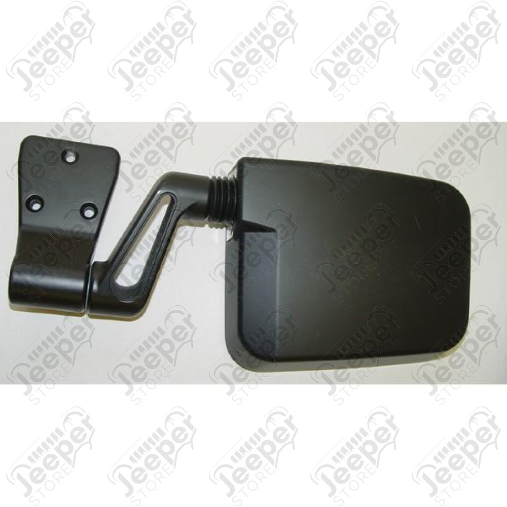 Door Mirror, Left, Black; 87-02 Jeep Wrangler YJ/TJ