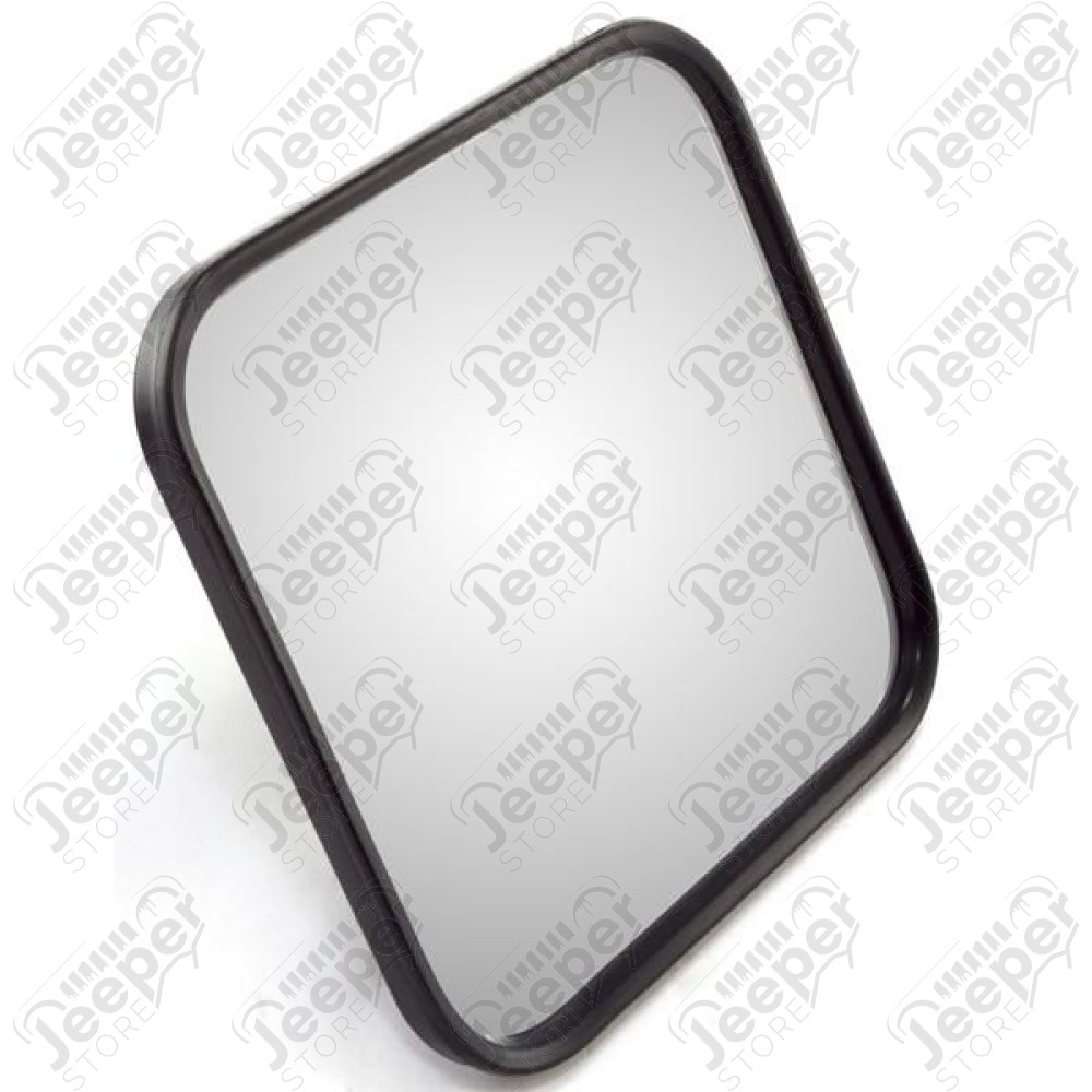 Door Mirror Head, Narrow, Black; 55-86 Jeep CJ5/CJ6/CJ7/CJ8