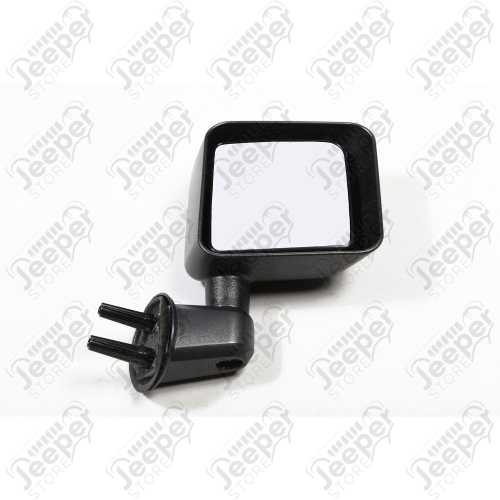 Door Mirror, Right, Black; 07-18 Jeep Wrangler JK