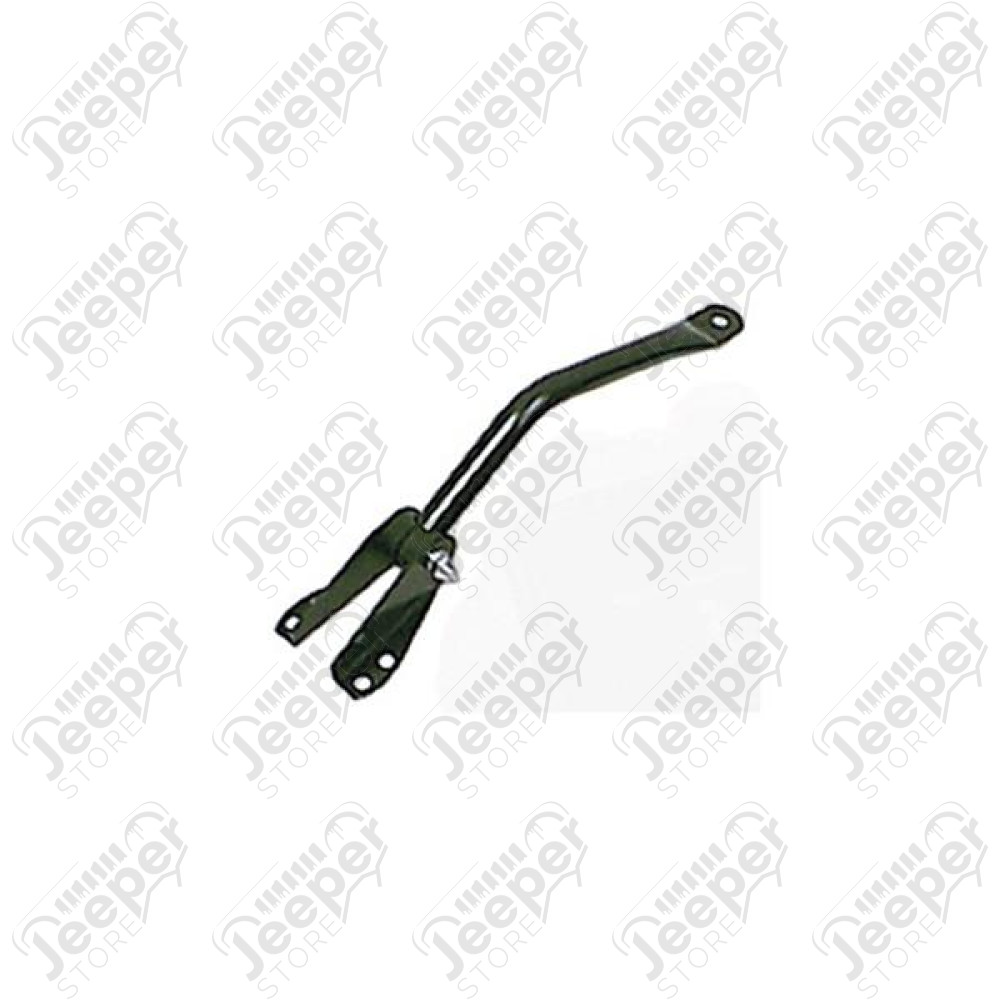 Door Mirror Arm Kit, Right, Bracket, Black; 55-86 Jeep CJ