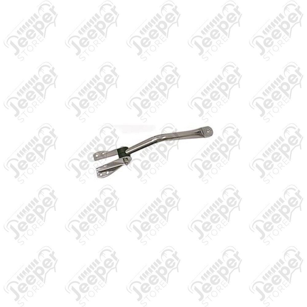 Door Mirror Arm Kit, Right, Bracket, Stainless Steel; 55-86 Jeep CJ