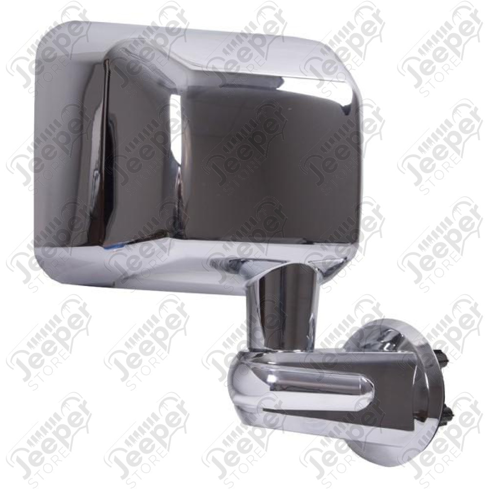 Door Mirror, Right, Chrome; 07-18 Jeep Wrangler JK