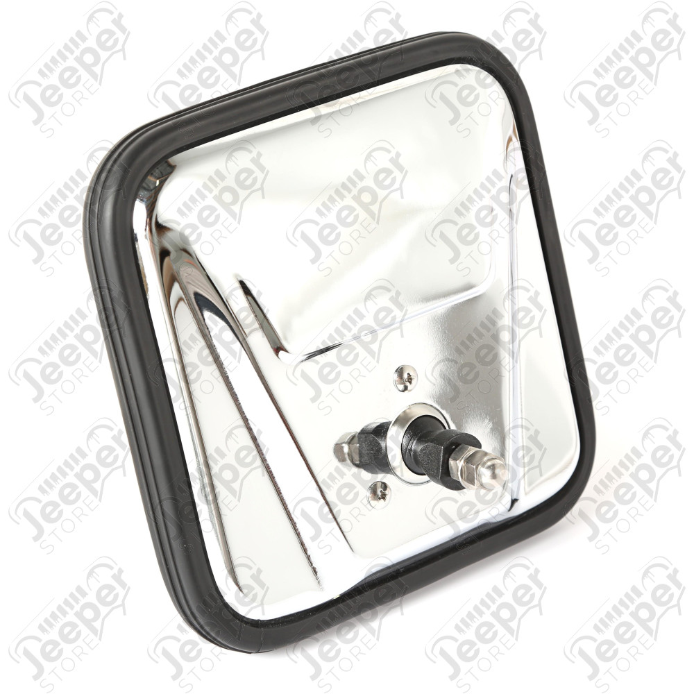 Door Mirror Head, Chrome 55-86 Jeep CJ5/CJ6/CJ7/CJ8 Scrambler