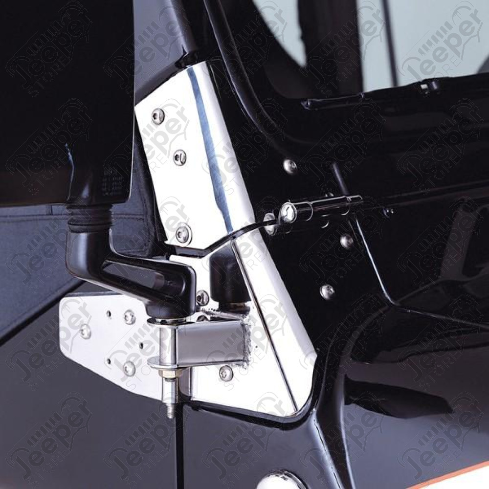 Mirror Relocation Bracket Kit, Stainless Steel 97-02 Jeep Wrangler TJ