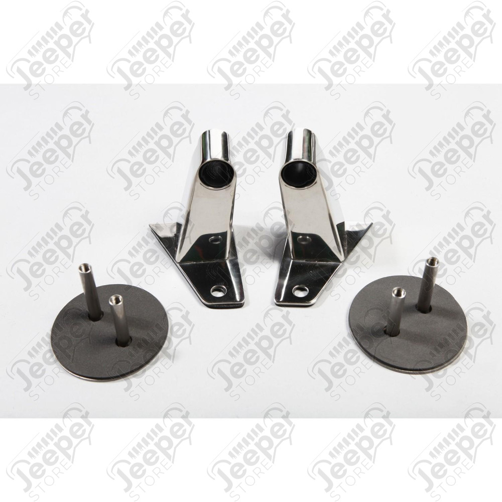 Mirror Relocation Bracket Kit, Stainless Steel 07-18 Jeep Wrangler JK