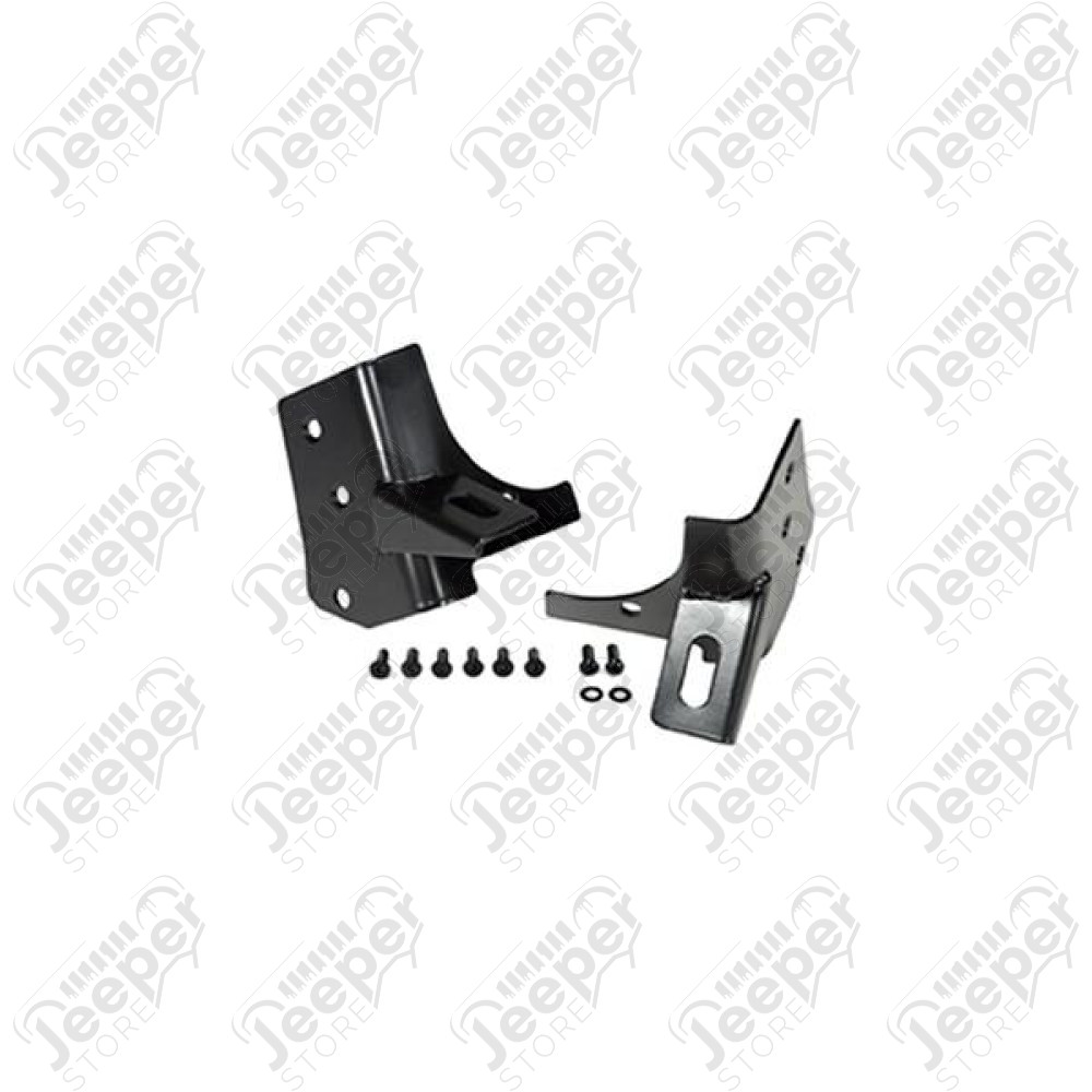 Light Mount Bracket Kit, Windshield; 97-06 Jeep Wrangler TJ