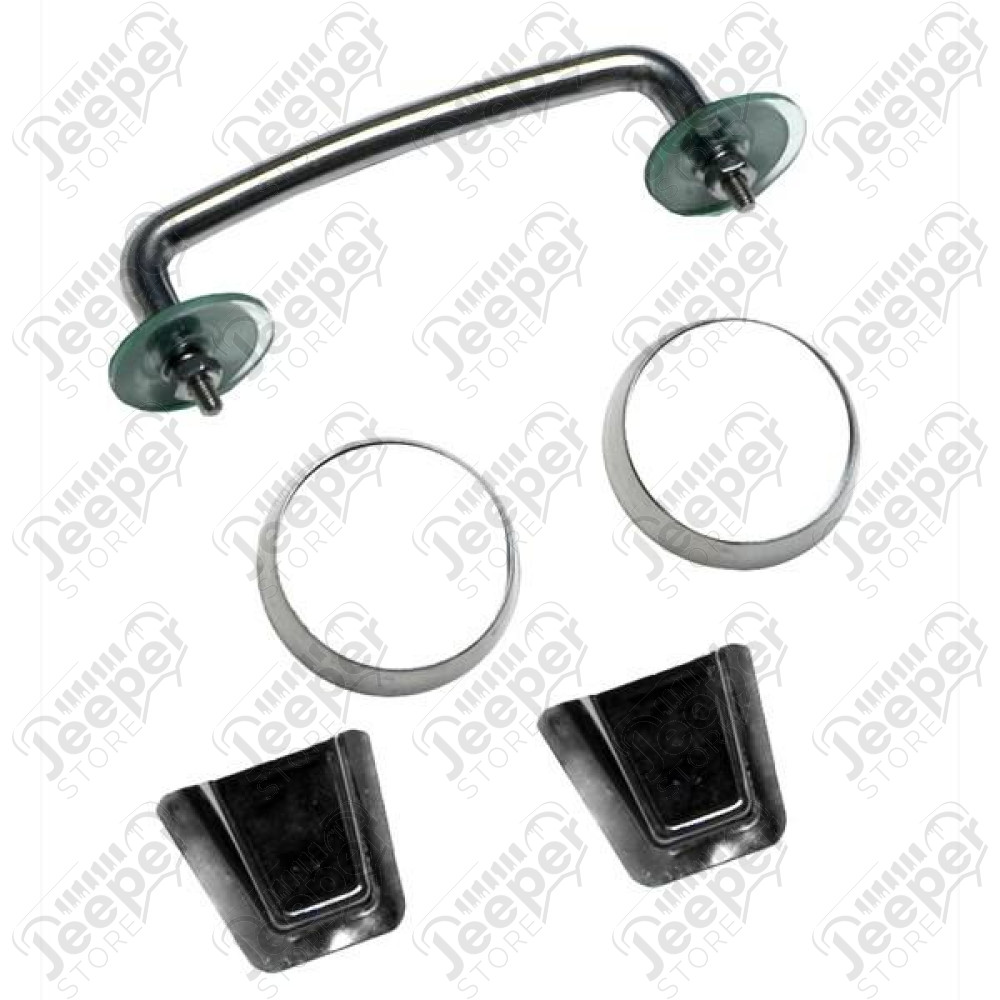Hood Tie Down Kit, Stainless Steel; 13-18 Jeep Wrangler JK