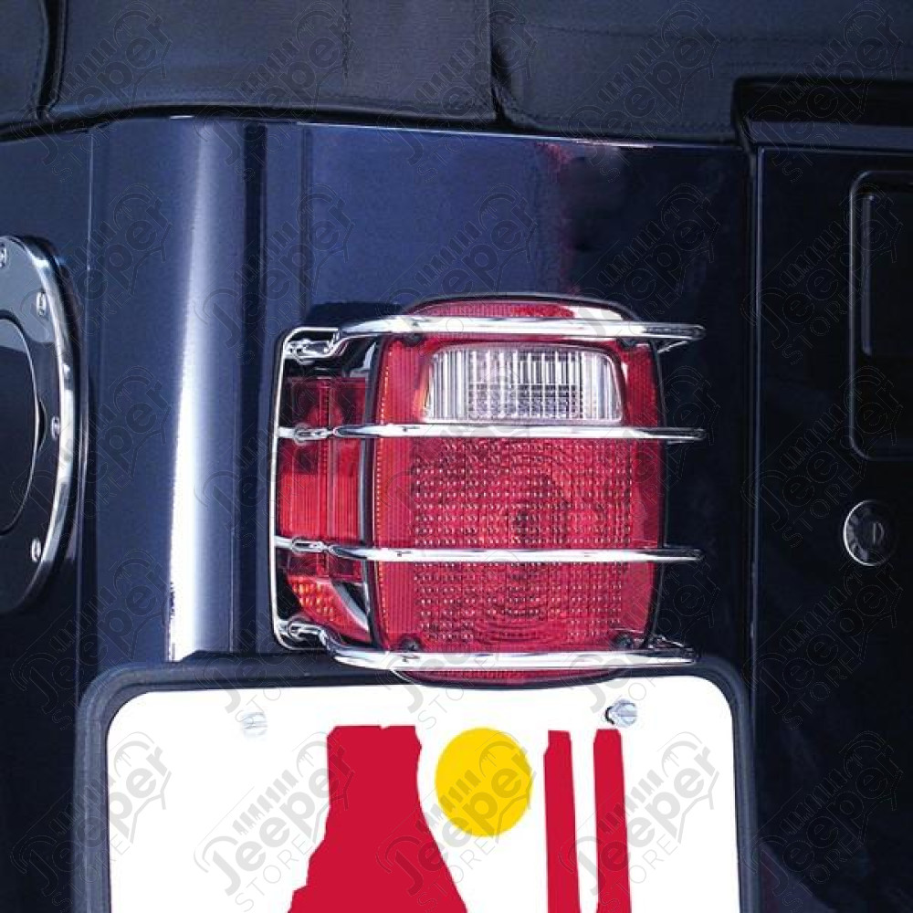 Euro Guard Kit, Tail Light, Stainless Steel 76-06 Jeep CJ/Wrangler
