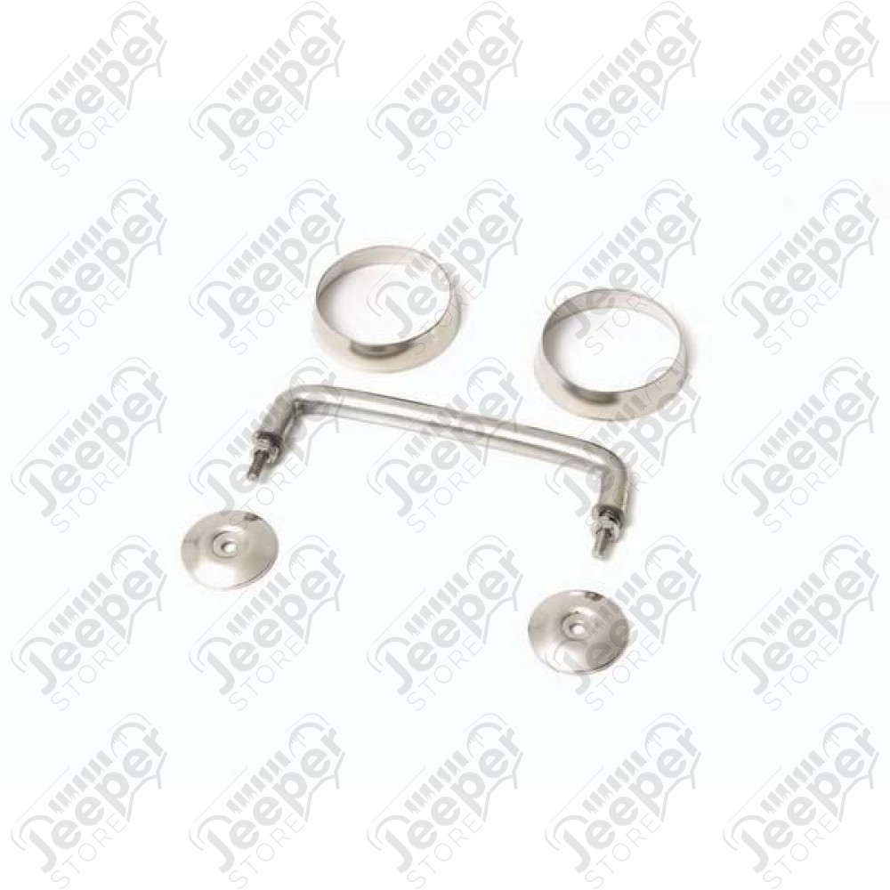 Windshield Tie Down Kit, Stainless Steel; 97-06 Jeep Wrangler TJ