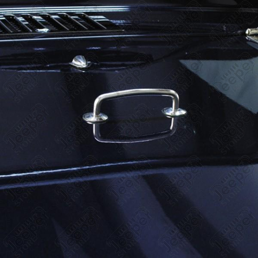 Windshield Tie Down Kit, Stainless Steel 97-06 Jeep Wrangler TJ