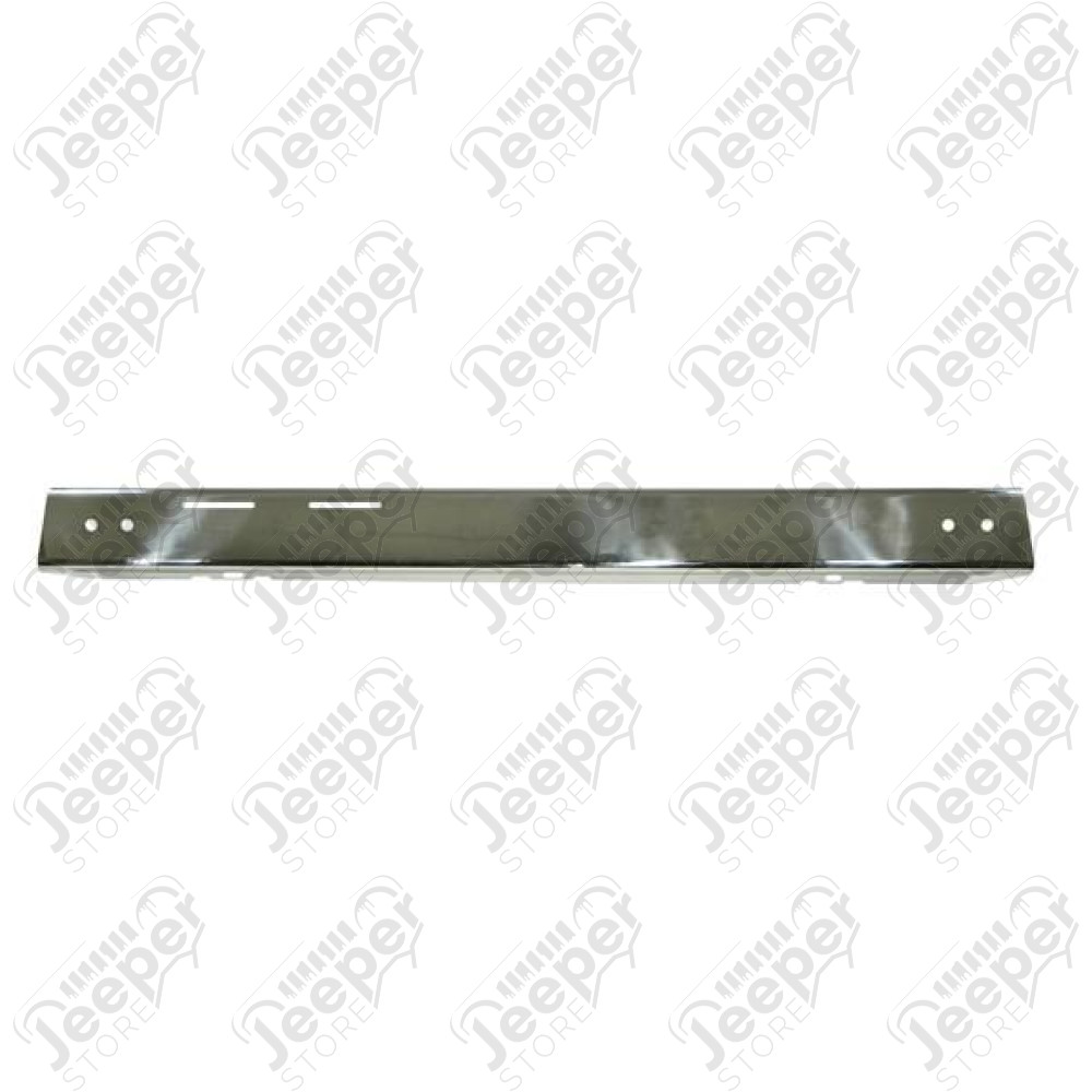 Bumper Overlay, Front, Stainless Steel; 87-95 Jeep Wrangler YJ