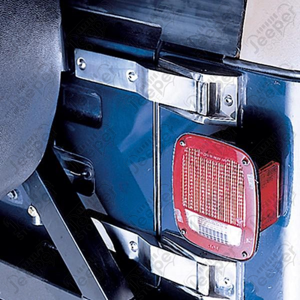 Tailgate Hinge Kit, Stainless Steel 87-95 Jeep Wrangler YJ