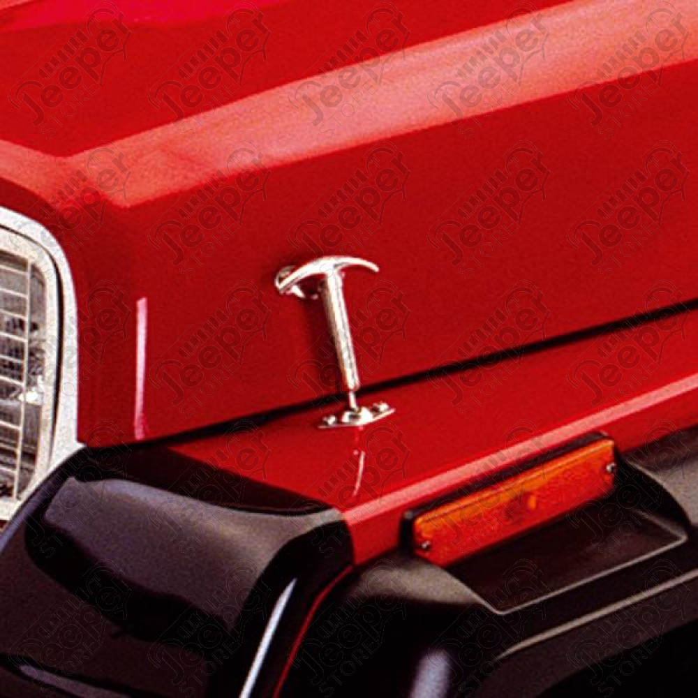 Hood Catch Kit, Stainless Steel 41-95 Jeep CJ/Wrangler YJ
