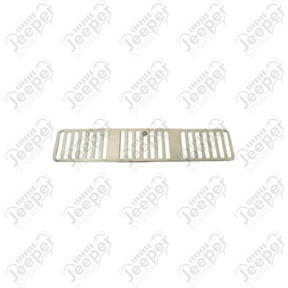 Cowl Vent Cover, Stainless Steel; 97-97 Jeep Wrangler TJ