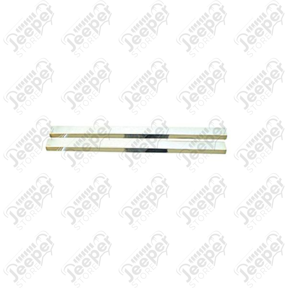 Door Entry Guard Kit, Stainless Steel; 76-95 Jeep CJ/Wrangler YJ