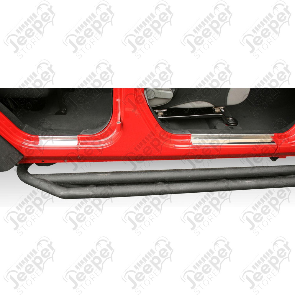 Door Entry Guard Kit, Stainless Steel; 07-18 Jeep Wrangler JKU
