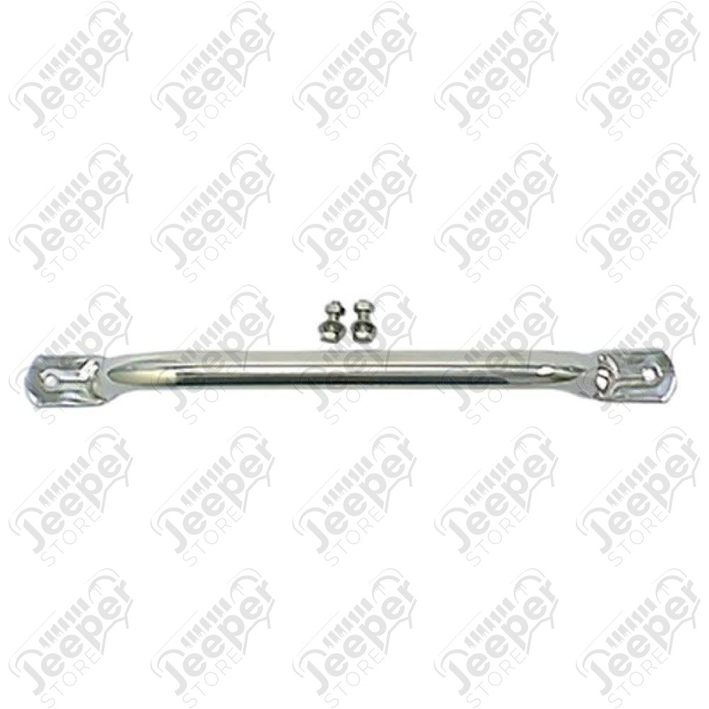 Grab Bar, Interior, Passenger, Stainless Steel; 55-86 Jeep CJ
