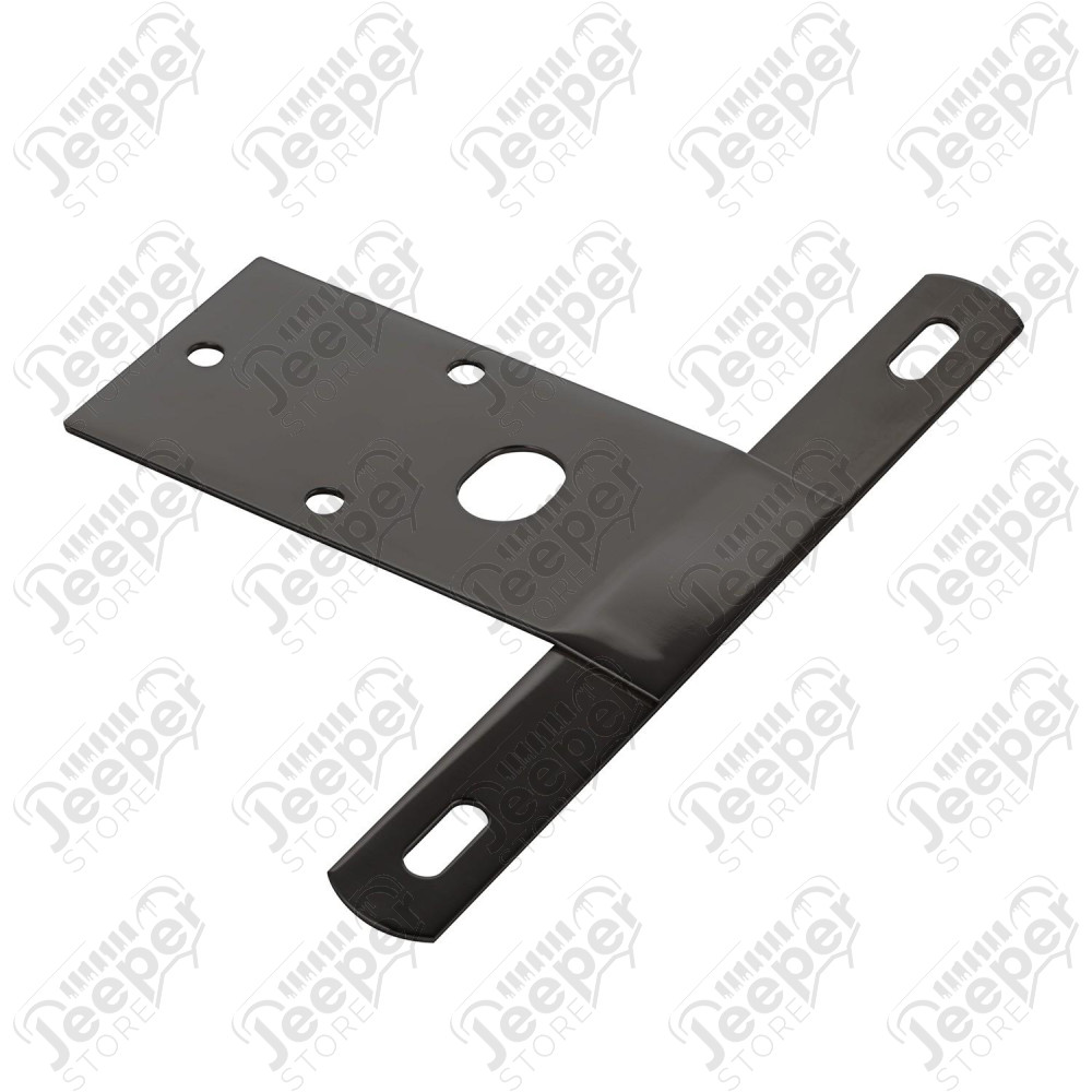 License Plate Bracket, Black; 76-86 Jeep CJ