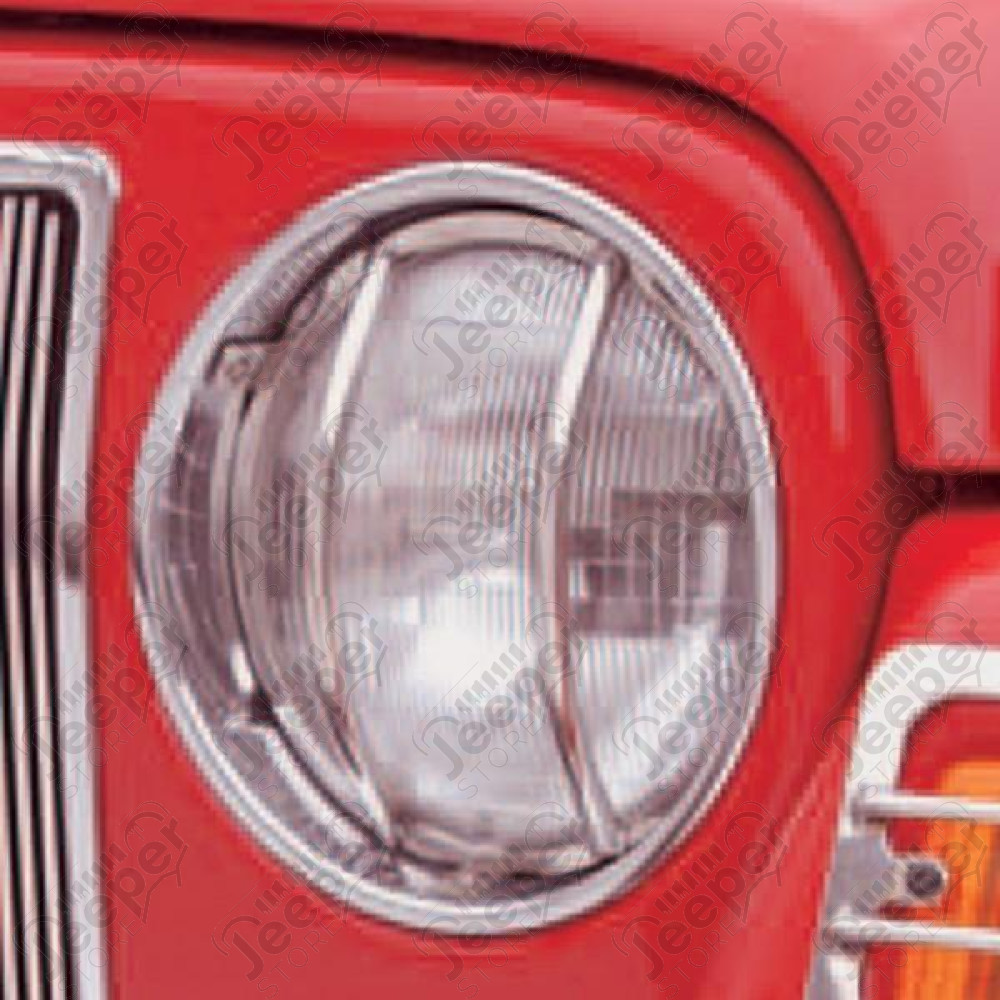 Euro Guard Kit, Headlight, Stainless Steel 97-06 Jeep Wrangler TJ/LJ