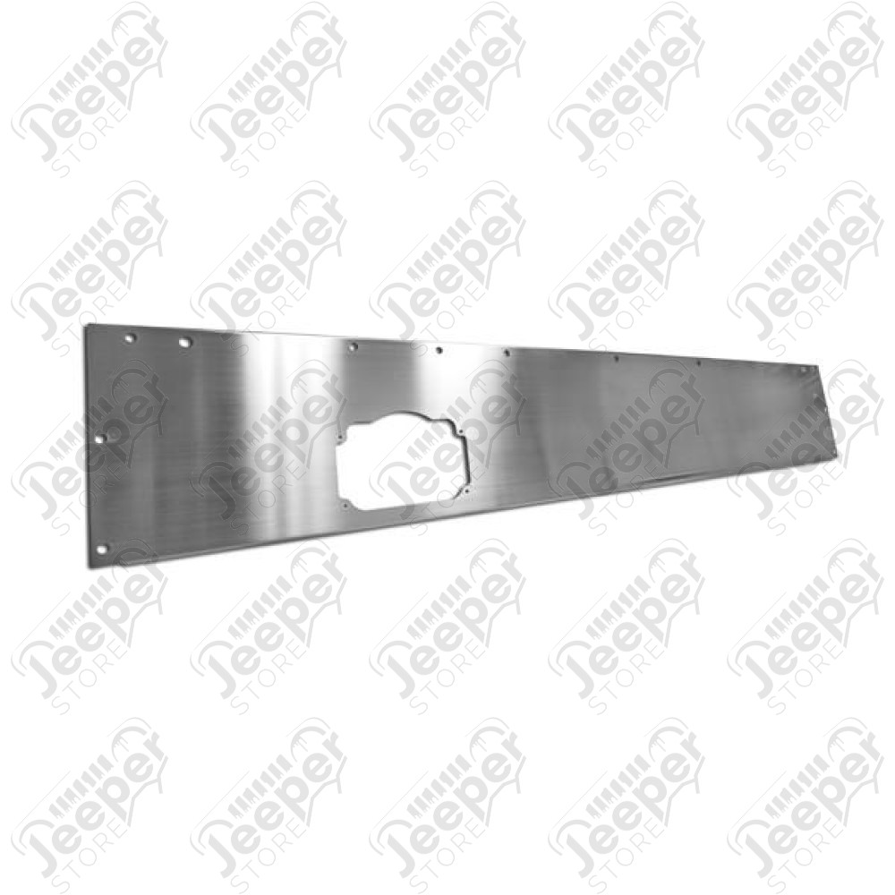 Dash Panel, Stainless Steel; 76-86 Jeep CJ