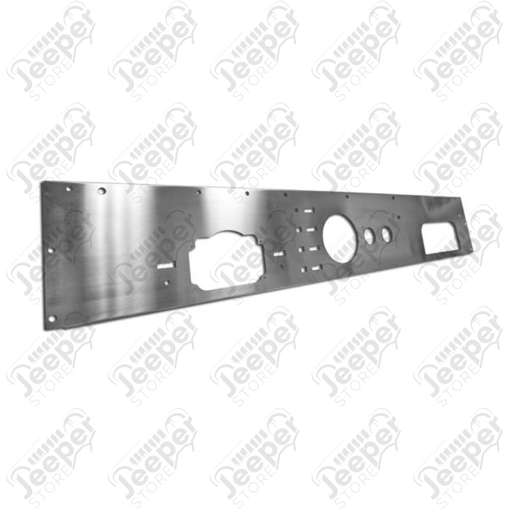 Dash Panel, Holes, Stainless Steel; 76-86 Jeep CJ