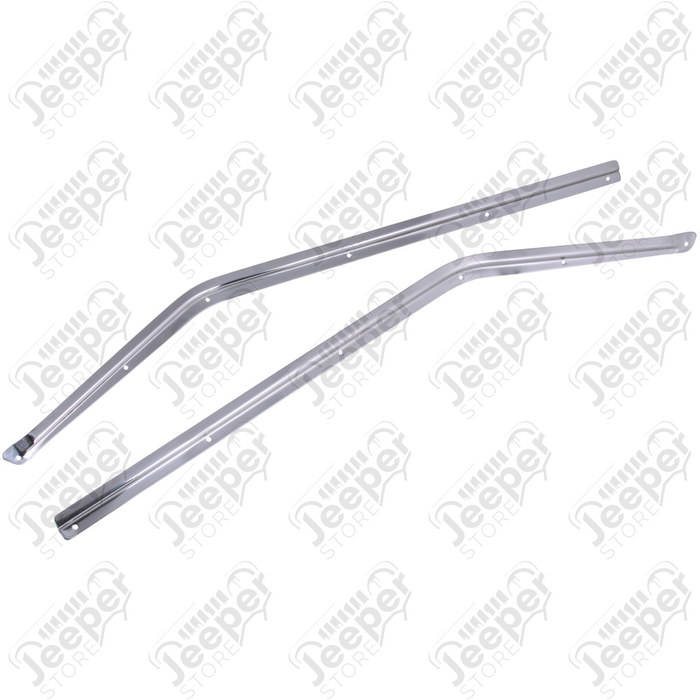 Half Door Retaining Channel, Stainless Steel 87-95 Jeep Wrangler YJ