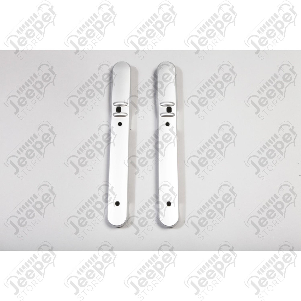 Door Handle Trim, Front, Brushed Silver 07-10 Jeep Wrangler JK