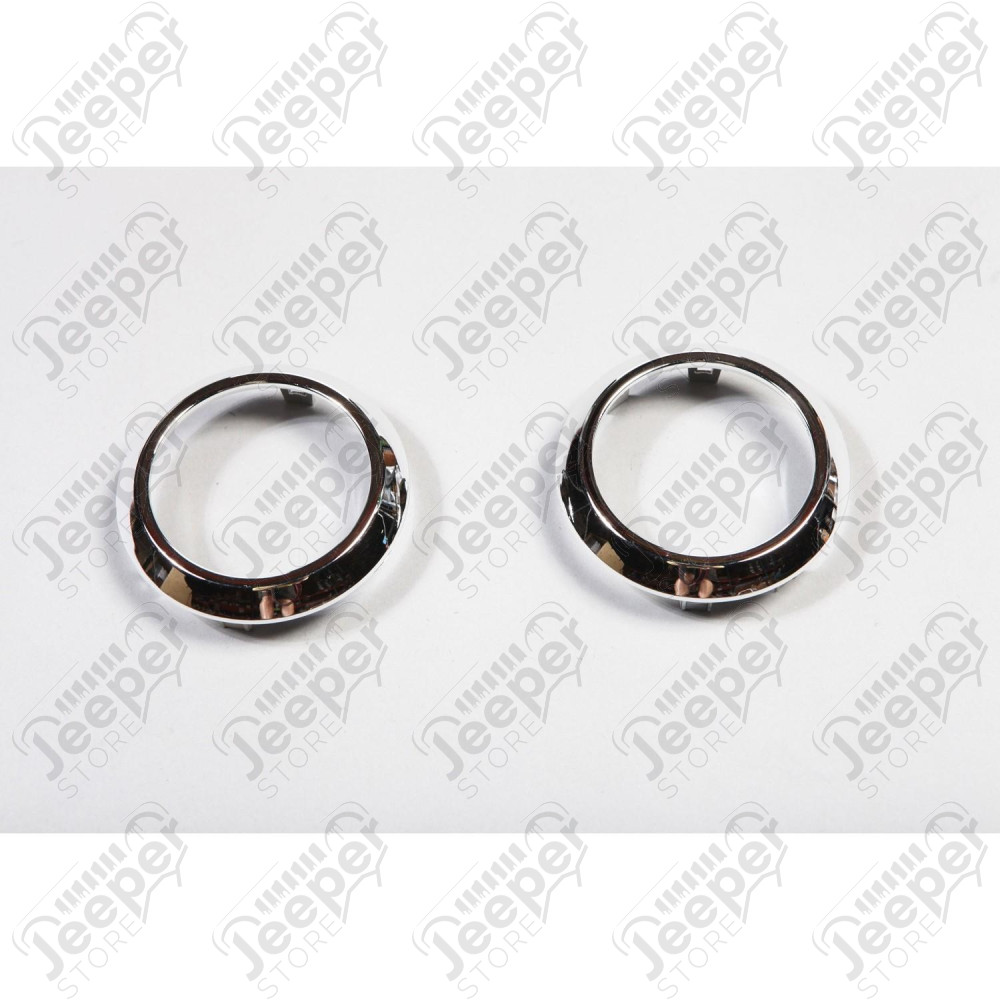 AC Vent Trim Ring Kit, Chrome 07-10 Jeep Wrangler JK
