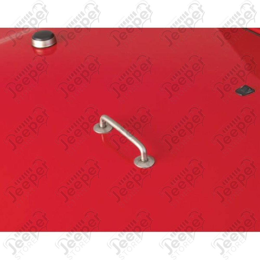 Windshield Tie Down Kit, Satin Stainless Steel; 98-06 Jeep Wrangler TJ