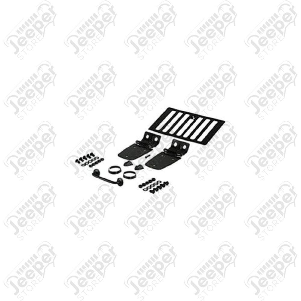 Hood Kit, Black; 98-06 Jeep Wrangler TJ