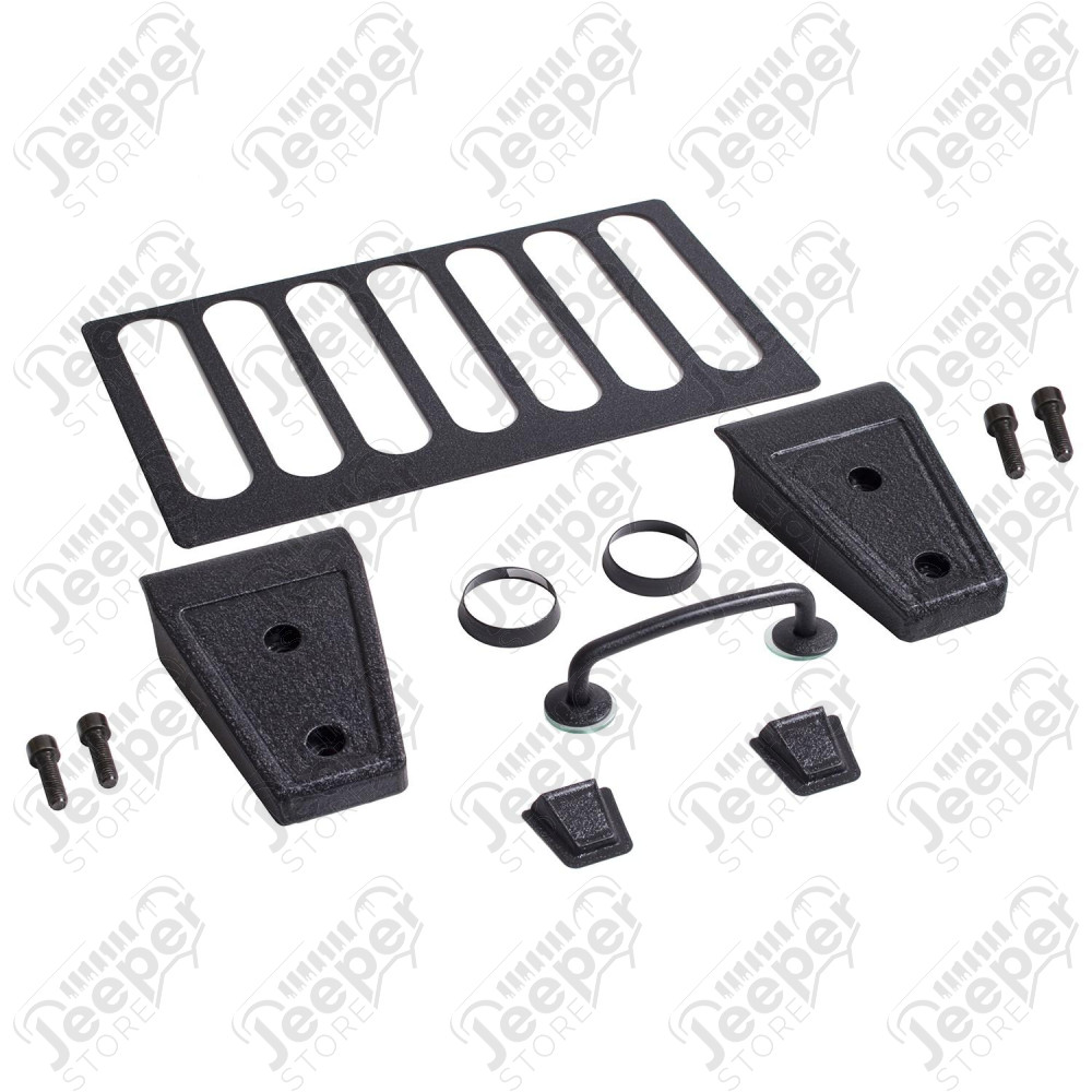 Hood Dress Up Kit, Black; 13-18 Jeep Wrangler JK