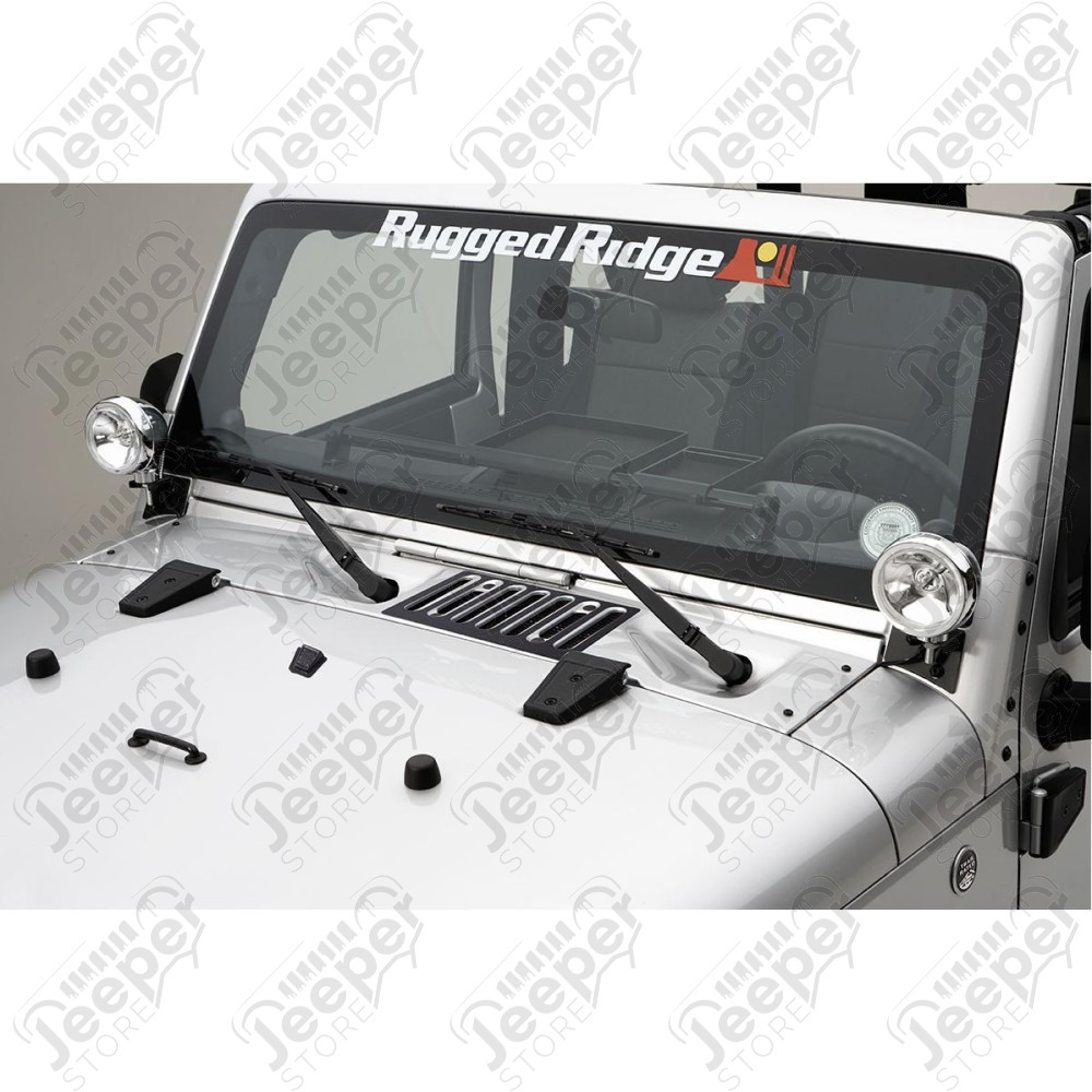 Hood Dress Up Kit, Textured Black 07-12 Jeep Wrangler JK