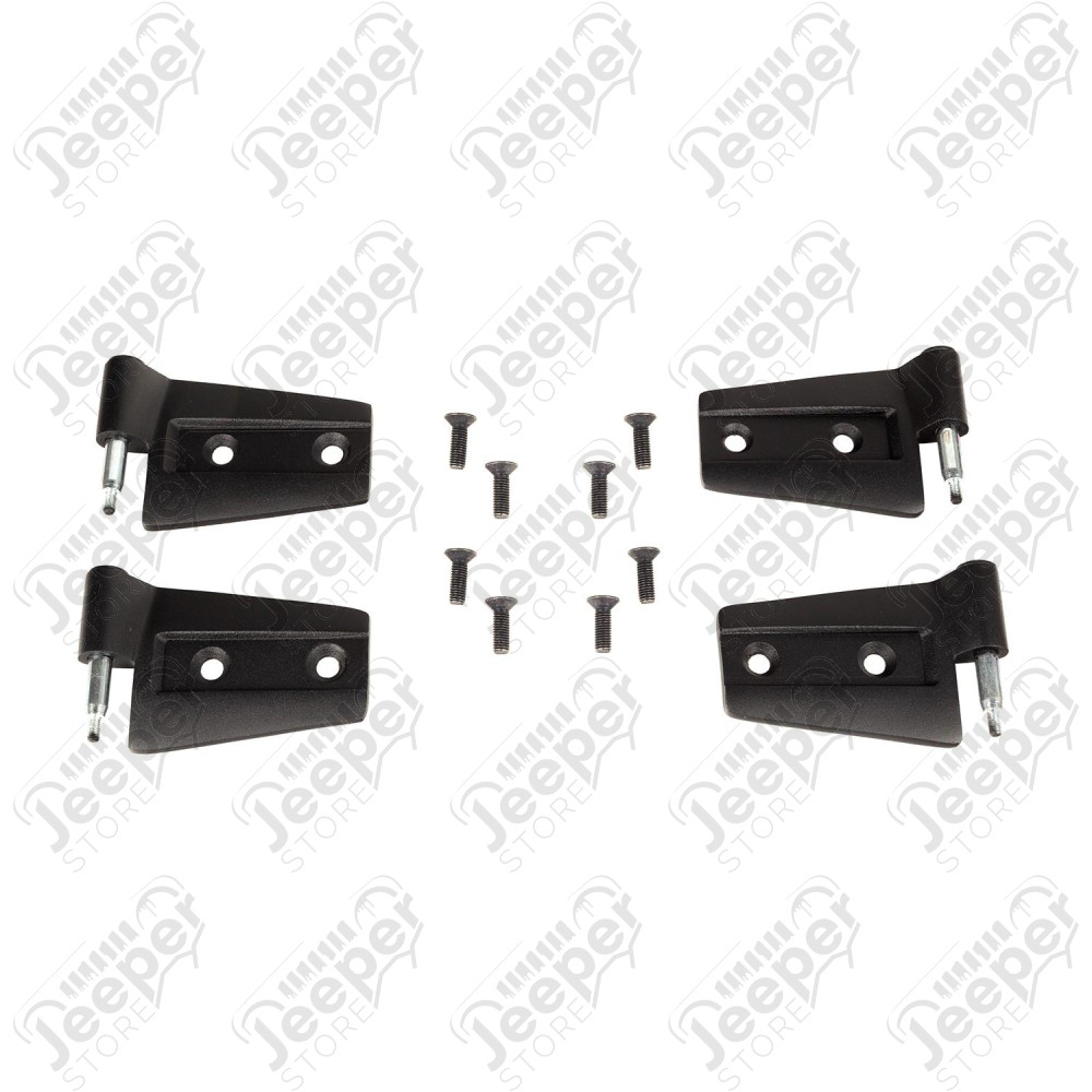 Door Hinge Kit, 4 Piece; 07-18 Jeep Wrangler JK, 2 Door