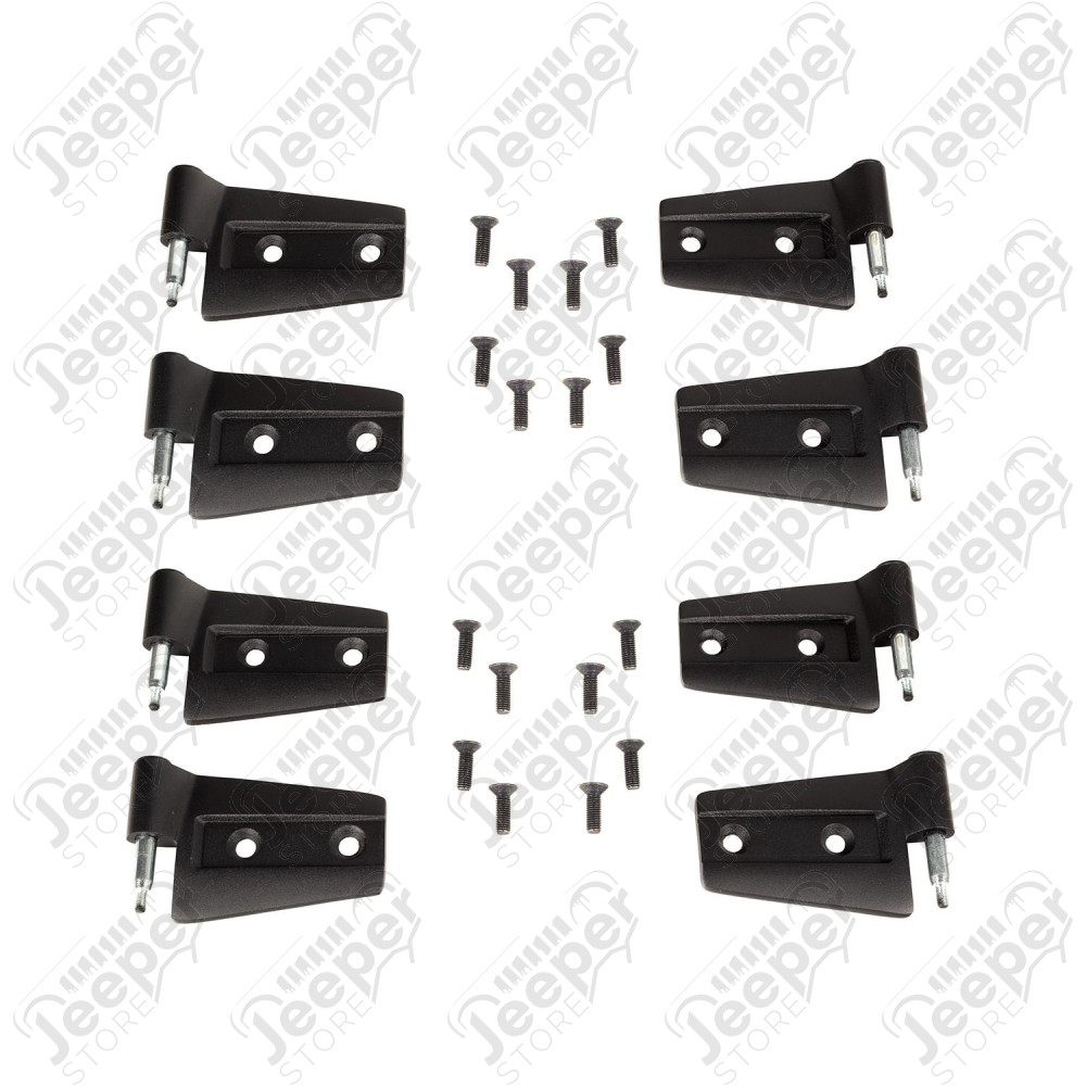 Door Hinge Kit, 8 Piece; 07-18 Jeep Wrangler Unlimited JKU, 4 Door